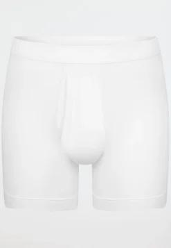 Hose kurz mit Eingriff Feinripp weiß - Essentials