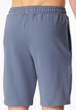 Hose kurz Sweat-Qualität blaugrau - Mix+Relax