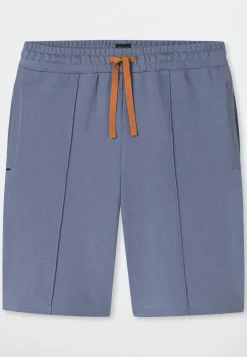 Hose kurz Sweat-Qualität blaugrau - Mix+Relax