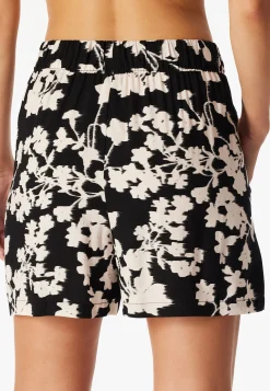 Hose kurz Viskose-Webware Blumen multicolor  Mix+Relax