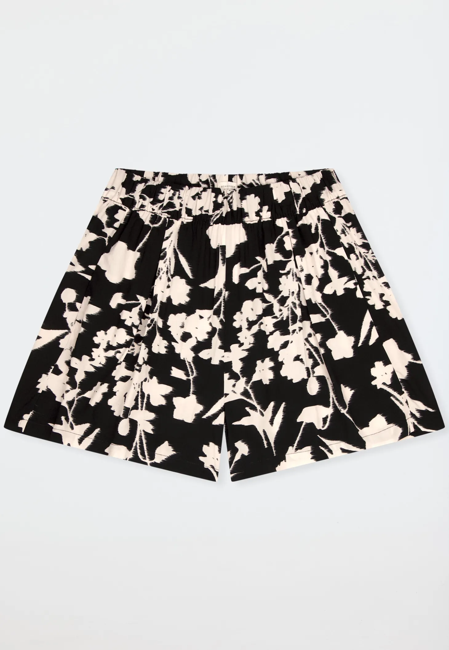Hose kurz Viskose-Webware Blumen multicolor Mix+Relax