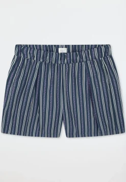 Hose kurz Viskose-Webware Streifen multicolor  Mix+Relax