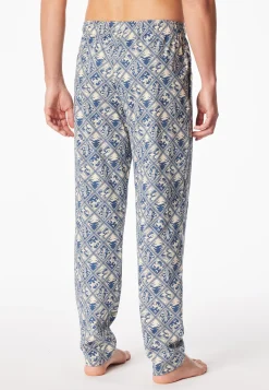 Hose lang beige bedruckt - Mix+Relax