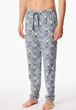 Hose lang beige bedruckt - Mix+Relax