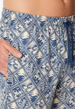 Hose lang beige bedruckt - Mix+Relax