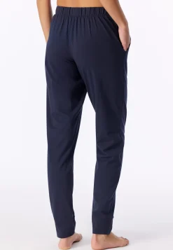 Hose lang Bündchen deep blue - Mix+Relax