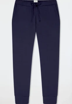 Hose lang Bündchen deep blue - Mix+Relax