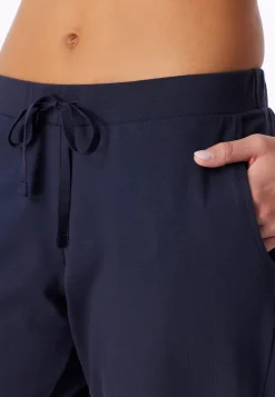 Hose lang Bündchen deep blue - Mix+Relax