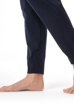 Hose lang Bündchen dunkelblau - Mix+Relax