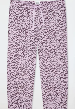 Hose 3/4 lang Bündchen Federn multicolor - Mix+Relax