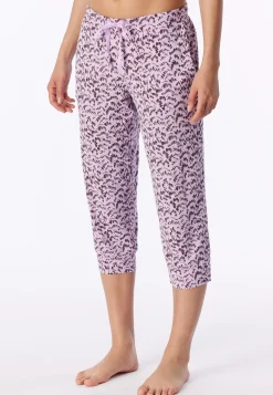 Hose 3/4 lang Bündchen Federn multicolor - Mix+Relax