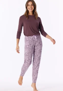 Hose lang Bündchen Federn multicolor - Mix+Relax