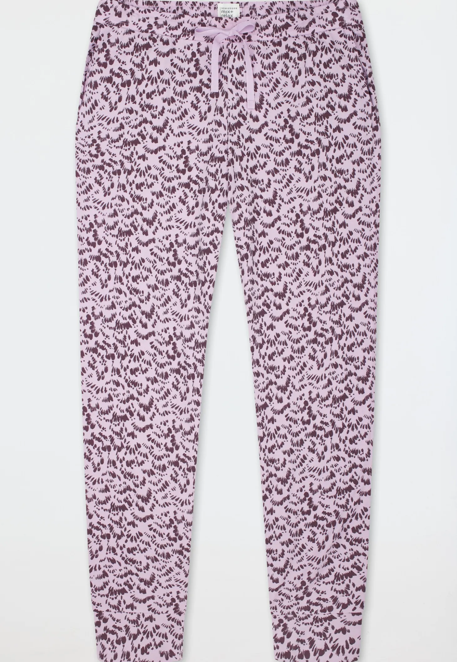 Hose lang Bündchen Federn multicolor - Mix+Relax