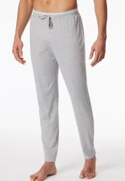 Hose lang Bündchen grau meliert - Mix+Relax