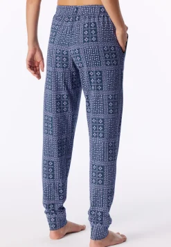 Hose lang Bündchen multicolor bedruckt - Mix+Relax