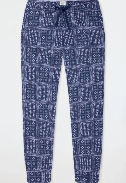 Hose lang Bündchen multicolor bedruckt - Mix+Relax