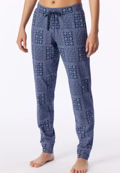 Hose lang Bündchen multicolor bedruckt - Mix+Relax