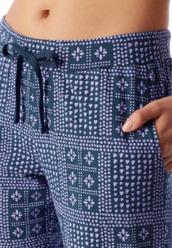 Hose lang Bündchen multicolor bedruckt - Mix+Relax