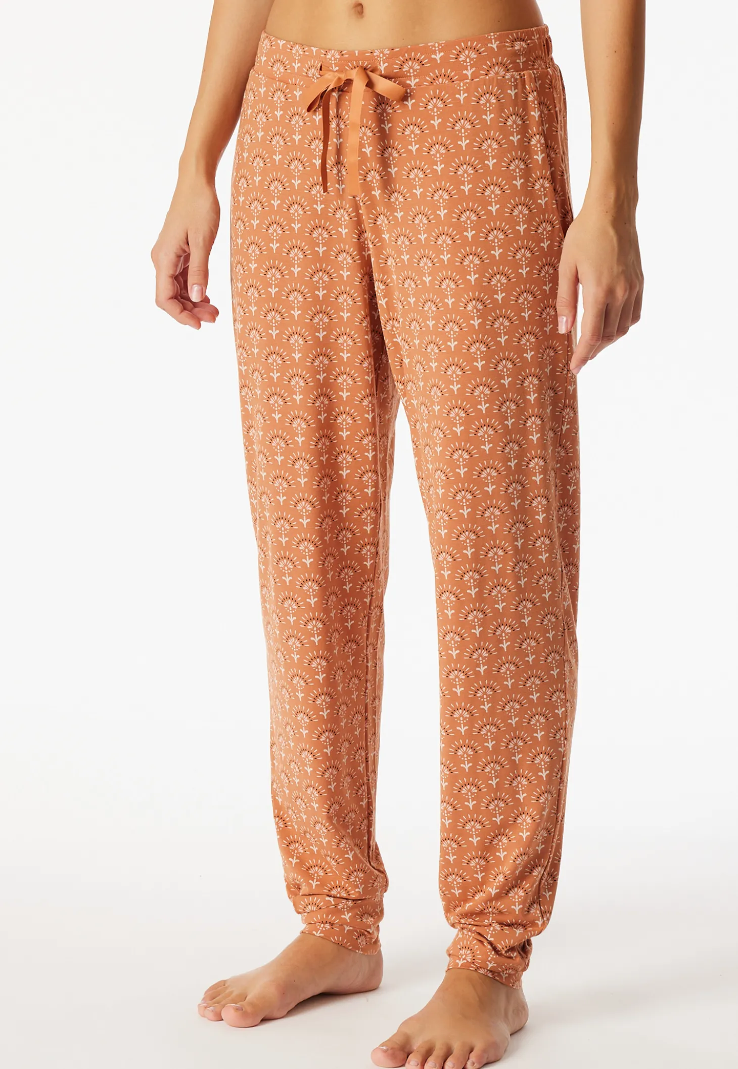 Hose lang Bündchen Ornament multicolor - Mix+Relax