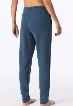Hose lang Doubleface Bündchen deep blue - Mix+Relax