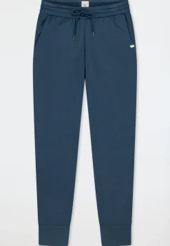 Hose lang Doubleface Bündchen deep blue - Mix+Relax