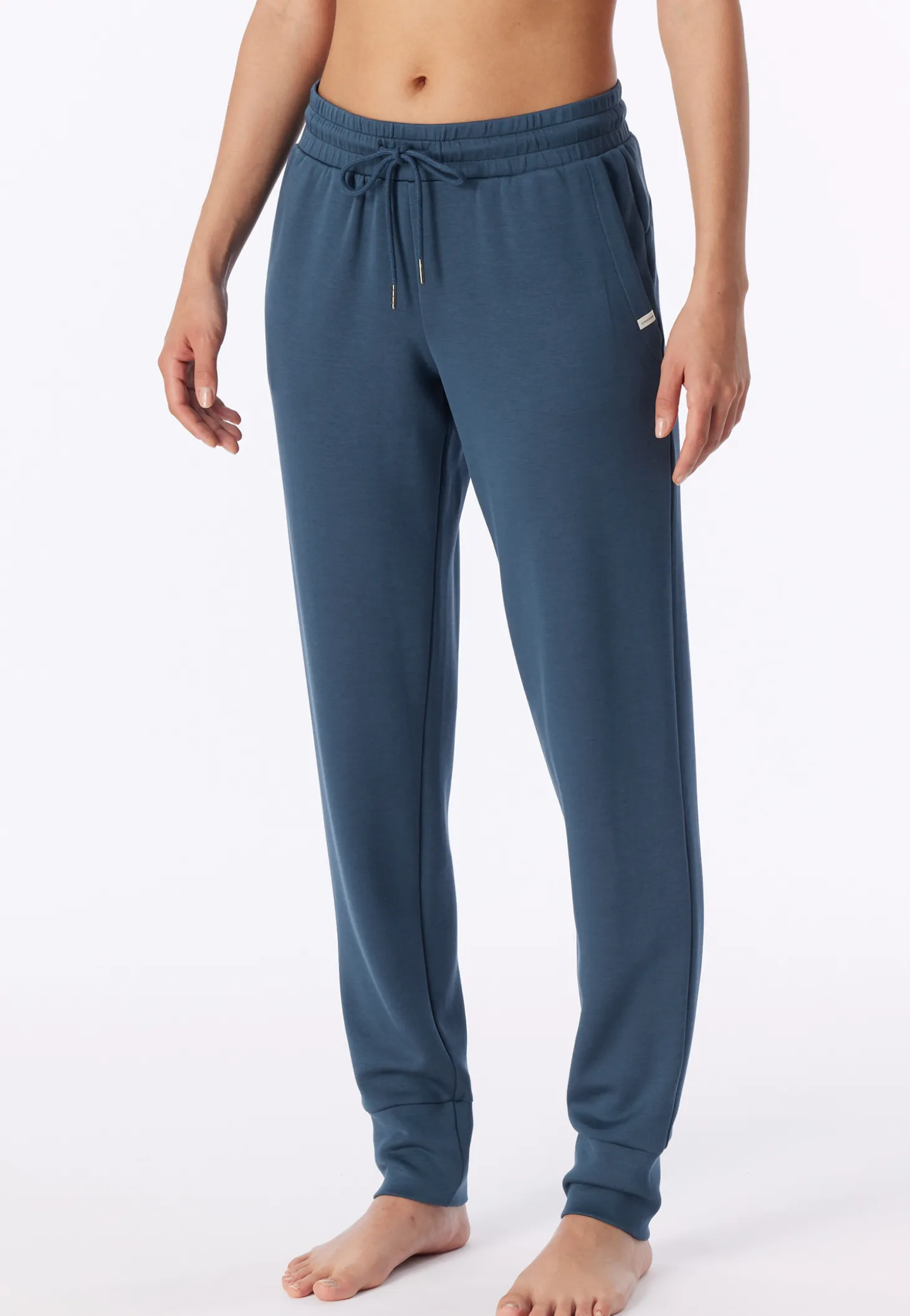 Hose lang Doubleface Bündchen deep blue - Mix+Relax