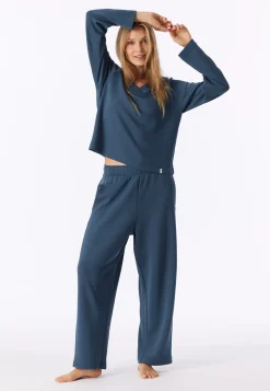 Hose lang Doubleface deep blue - Mix+Relax