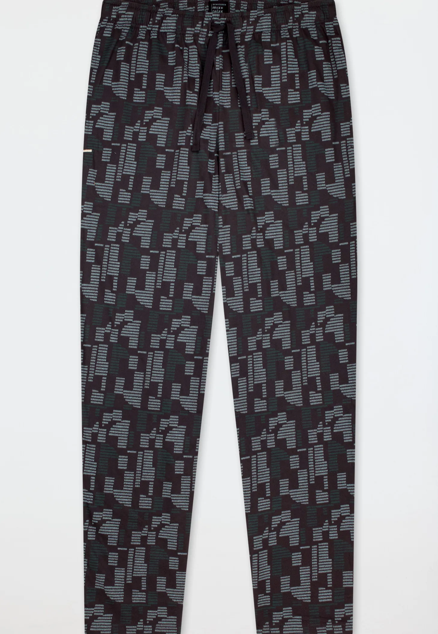 Hose lang dunkelgrau bedruckt - Mix+Relax
