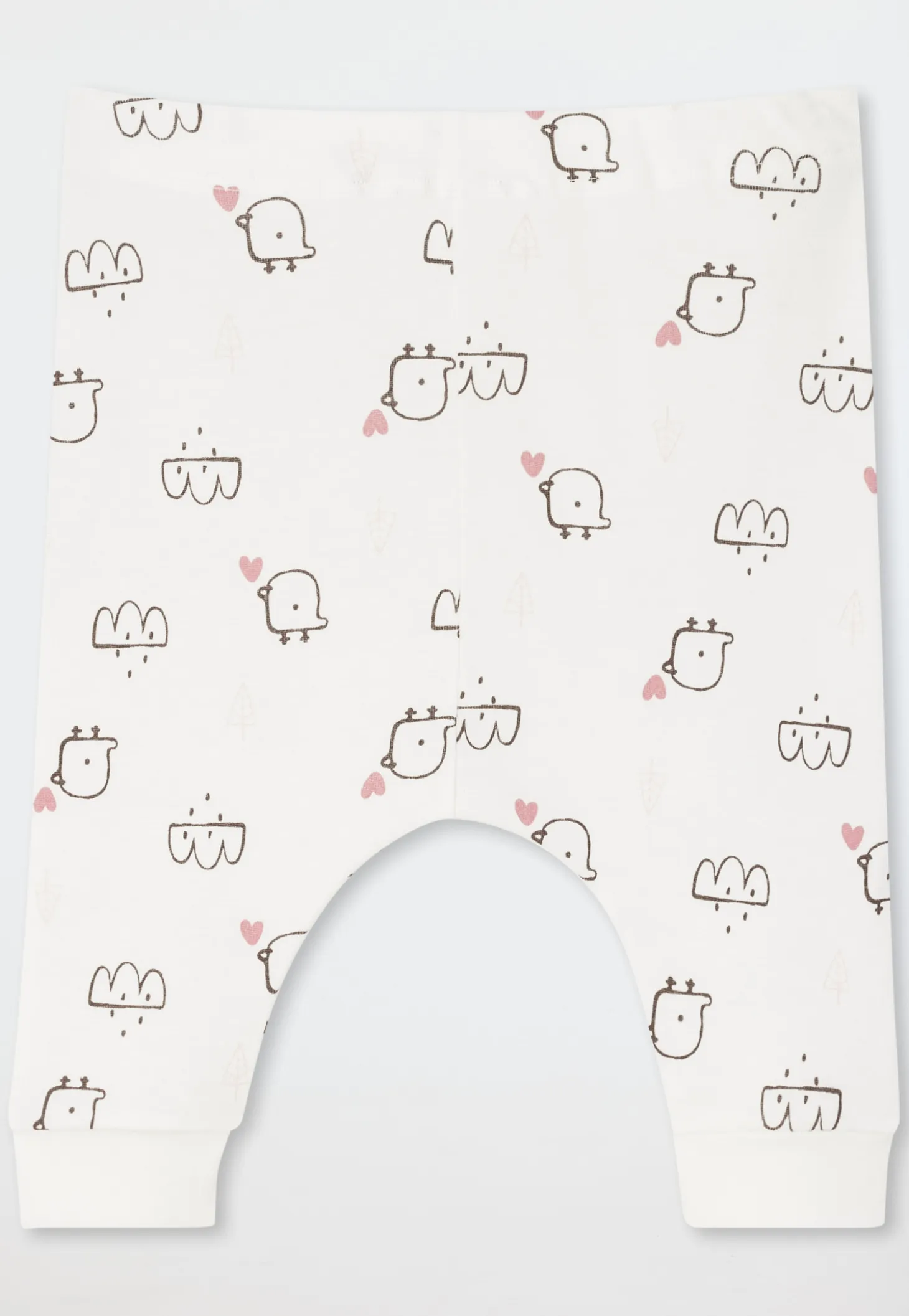Hose lang 3er-Pack Feinripp mehrfarbig - Baby