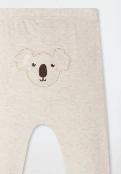 Hose lang 3er-Pack Interlock Koala mehrfarbig - Baby