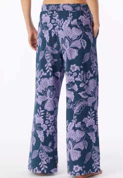 Hose lang Heavy Single Jersey Blumen multicolor - Mix+Relax