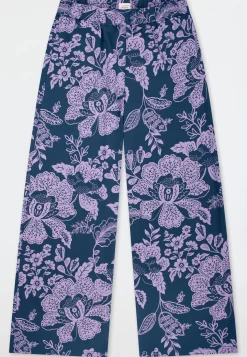 Hose lang Heavy Single Jersey Blumen multicolor - Mix+Relax