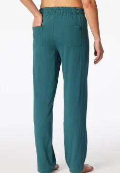 Hose lang merzerisierter Interlock grün - Mix+Relax