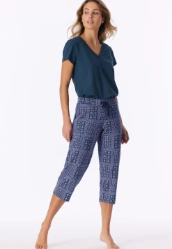 Hose 3/4-lang multicolor bedruckt - Mix+Relax