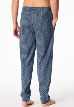 Hose lang pacific blue bedruckt - Mix+Relax