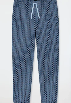 Hose lang pacific blue bedruckt - Mix+Relax