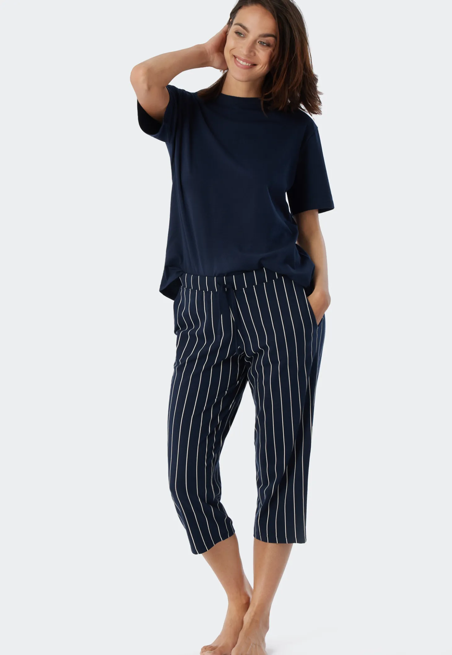 Hose 3/4-lang Streifen multicolor - Mix+Relax