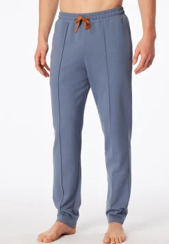 Hose lang Sweat-Qualität blaugrau - Mix+Relax