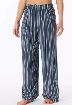 Hose lang Viskose-Webware Streifen multicolor  Mix+Relax