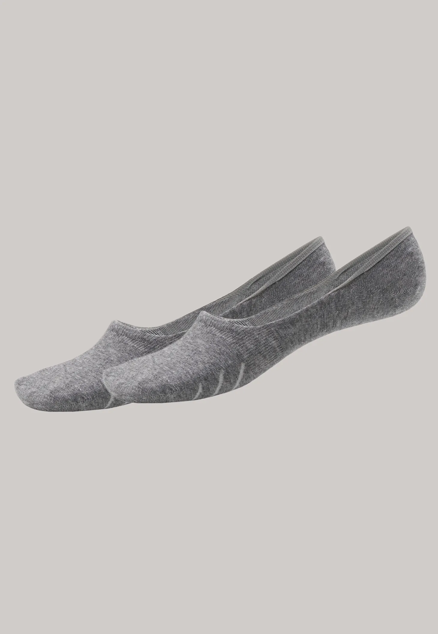 Inshoe-Damensocken 2er-Pack silbergrau meliert - Long Life Cool