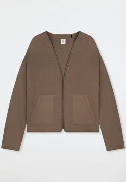 Jacke Jacquard Taschen nougat - Mix+Relax