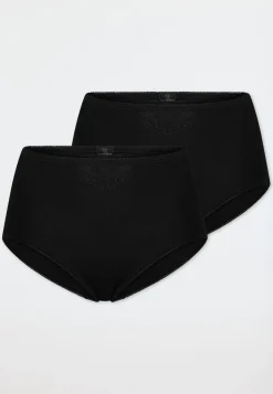 Maxislips 2er-Pack schwarz - Cotton Essentials