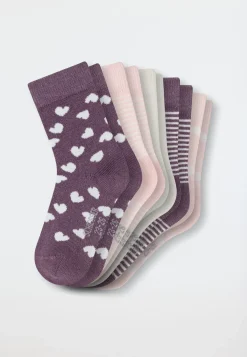 Mädchensocken 5er-Pack Herzen mehrfarbig - Legwear Kids