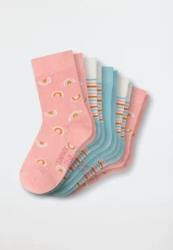 Mädchensocken 5er-Pack Regenbogen mehrfarbig - Legwear Kids