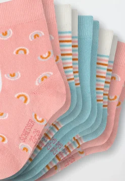 Mädchensocken 5er-Pack Regenbogen mehrfarbig - Legwear Kids