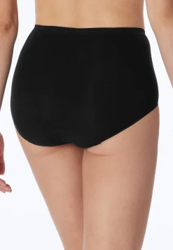 Midi-Slip Feinripp schwarz - Luxury