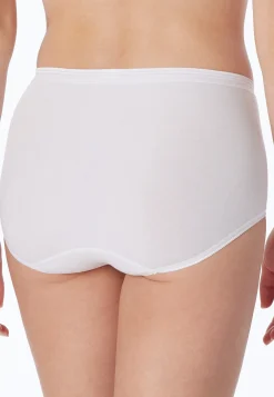 Midi-Slip Feinripp weiß - Luxury