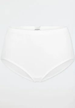 Midi-Slip Feinripp weiß - Luxury