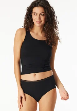 Midi-Slips 3er-Pack Spitze schwarz - Modern Multipacks