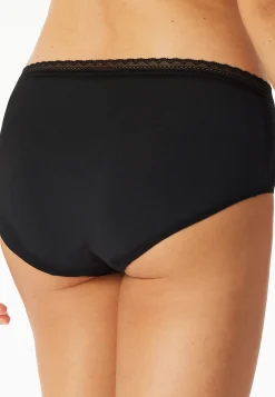Midi-Slips 3er-Pack Spitze schwarz - Modern Multipacks